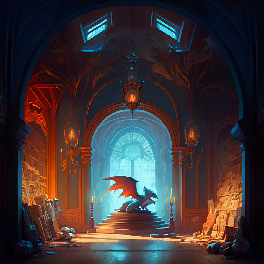 Medieval Library Rocitizens Dragon's Domain: A Medieval Castle Library by oanarinaldi on DeviantArt