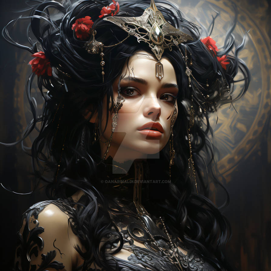 Complex Gothic Character A Gothic Portrait of Allure and Shadows by oanarinaldi on DeviantArt
