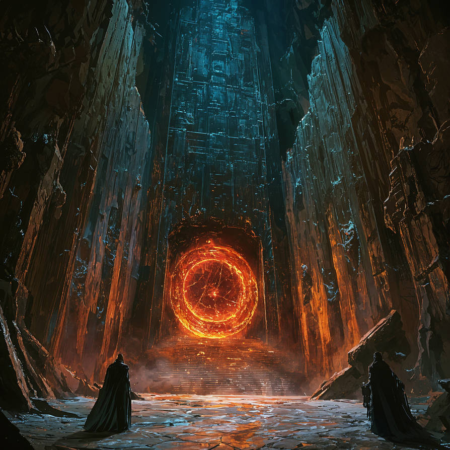 The Infernal Gate and the Celestial Rift by oanarinaldi on DeviantArt