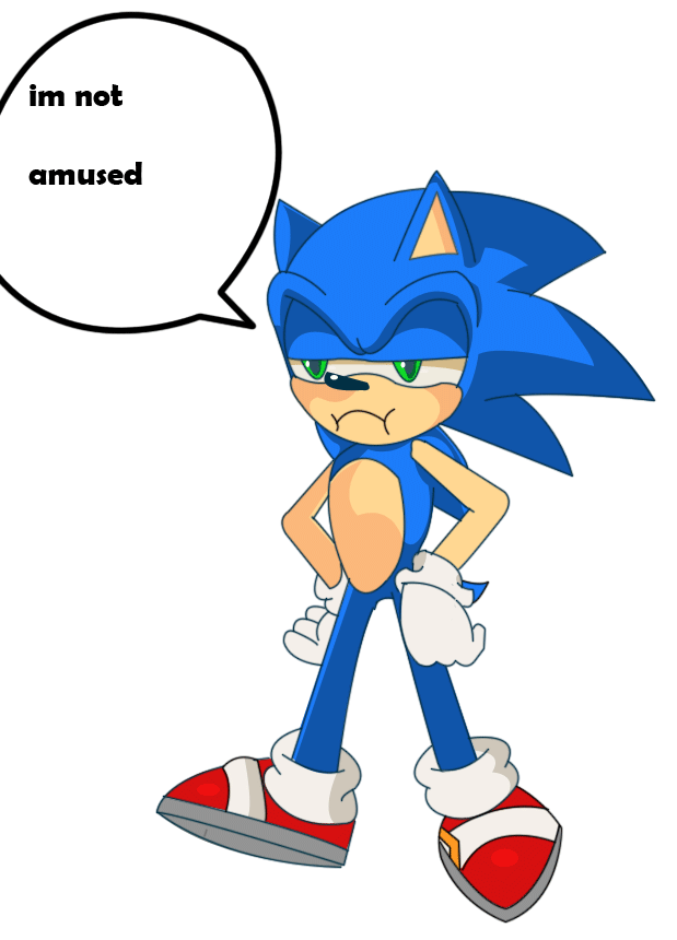 sonic is not amused