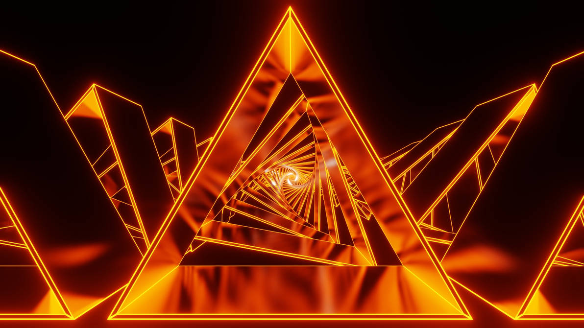 neon Triangles by BaronThee on DeviantArt