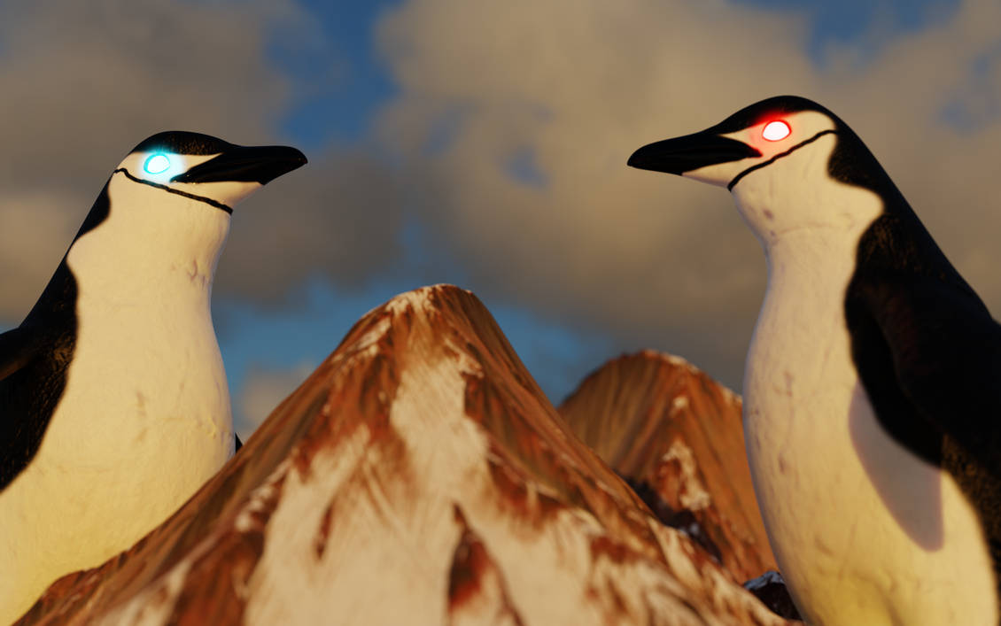 penguin battle by BaronThee on DeviantArt