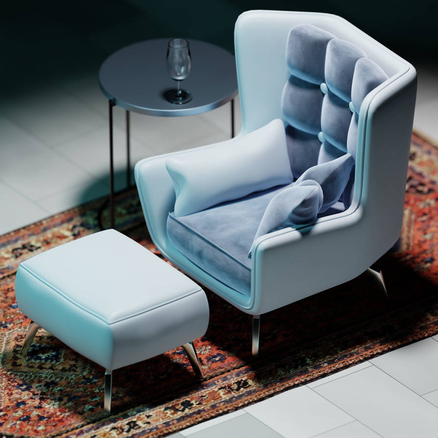 Lounge Chair by BaronThee on DeviantArt