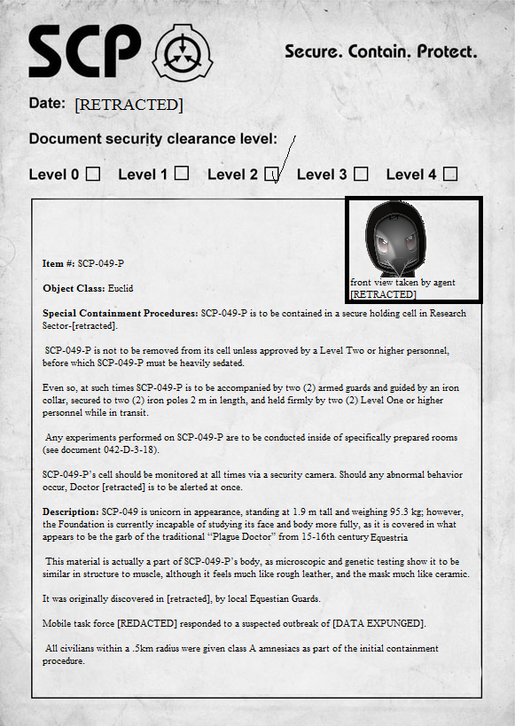 Scp-049-p Document by MLP-Portal on DeviantArt