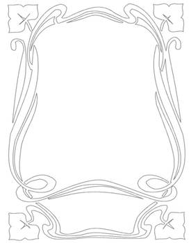 Border Art Nouveau 6