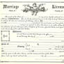 Vintage Marriage Certificate 1