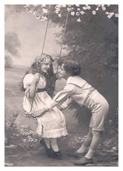 Vintage Children Playing