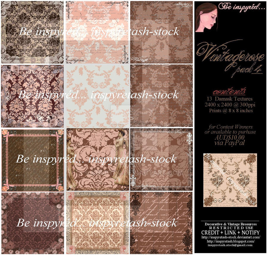 Bnspyrd STOCK PACK PREVIEW: VintageRose