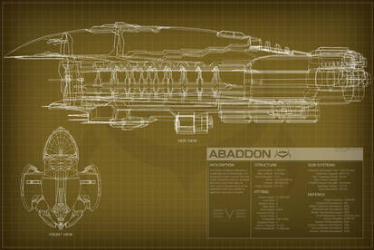EVE Online Abaddon Schematic