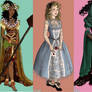 Princesses, Disney and other characters