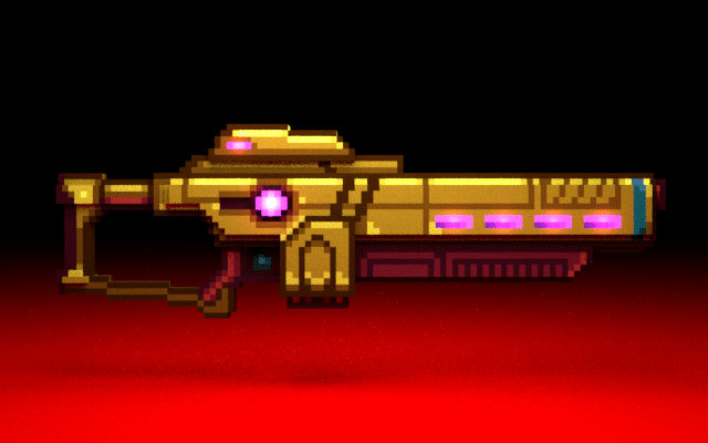 Voxel Sunlight Lance Rotation GIF by Four-Cubed on DeviantArt