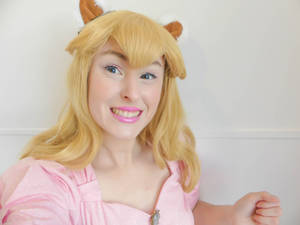 Princess Peach (closet cosplay) Tanuki Ears