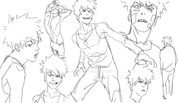 Bakugou doodles