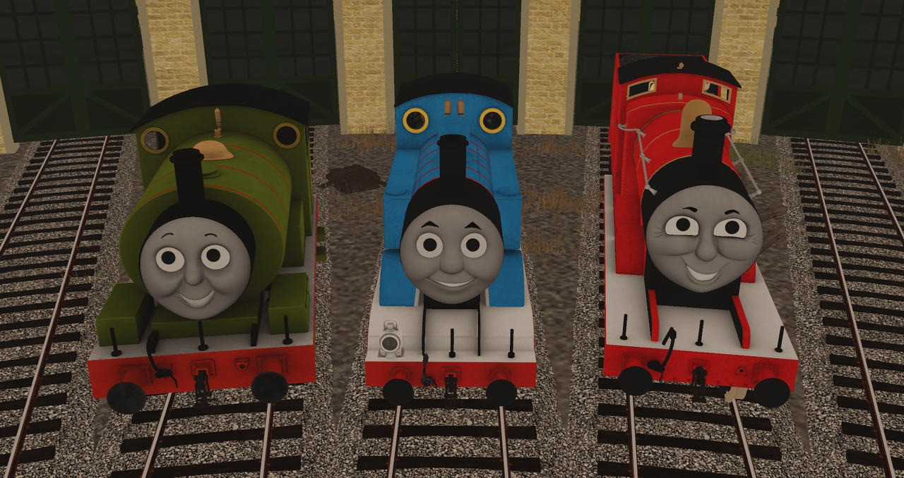 Thomas Percy And James By TheThomasTrainzUser On DeviantArt thomas-percy-and-james-by-thethomastrainzuser-on-deviantart