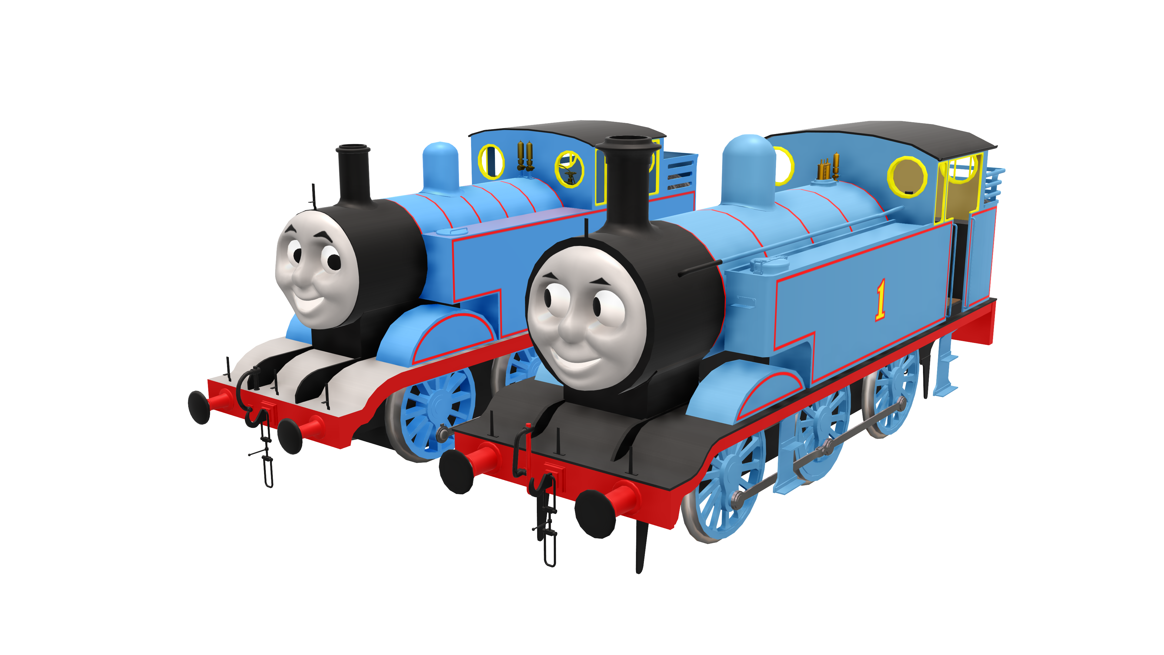 TVS Thomas and RWS Thomas by TheThomasTrainzUser on DeviantArt