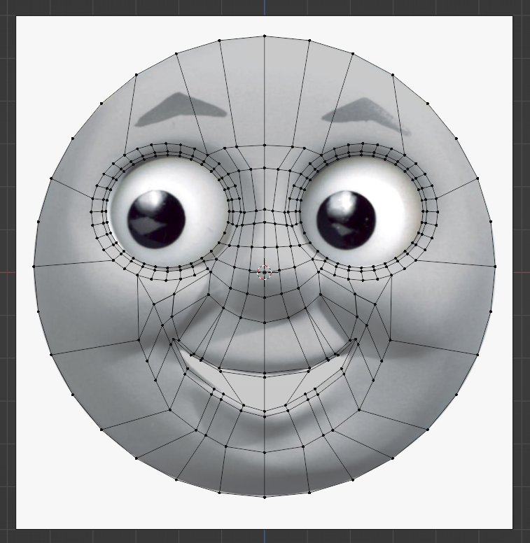 Thomas Face In Edit Mode By TheThomasTrainzUser On DeviantArt