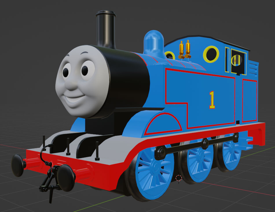 Thomas Model Texture My Own Blender Thomas by TheThomasTrainzUser on DeviantArt