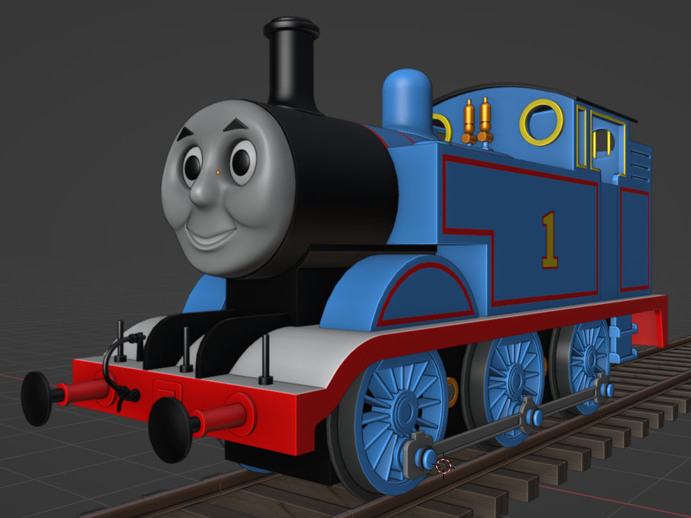 Blender Thomas with Face by TheThomasTrainzUser on DeviantArt