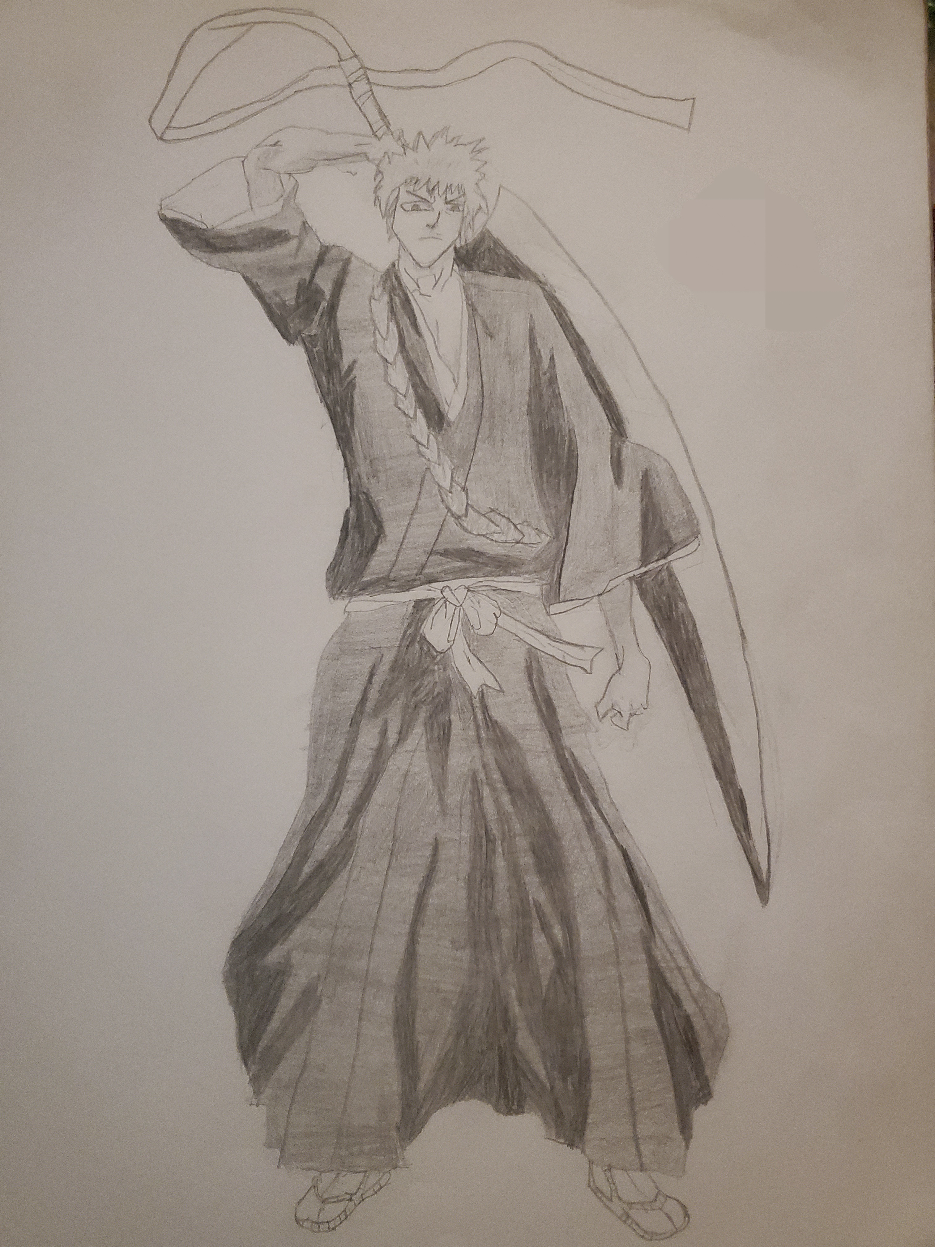 Naruto Uzumaki (Shippuden full body sketch) by pyrotech798 on