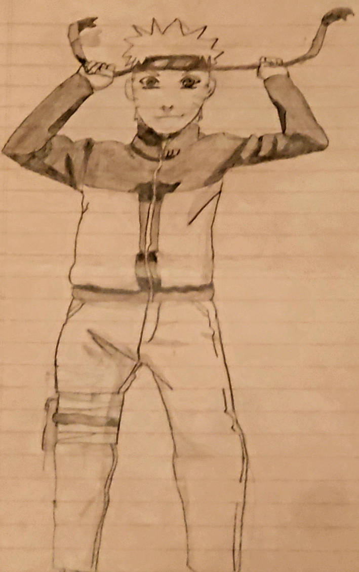 Naruto Uzumaki (Shippuden full body sketch) by pyrotech798 on