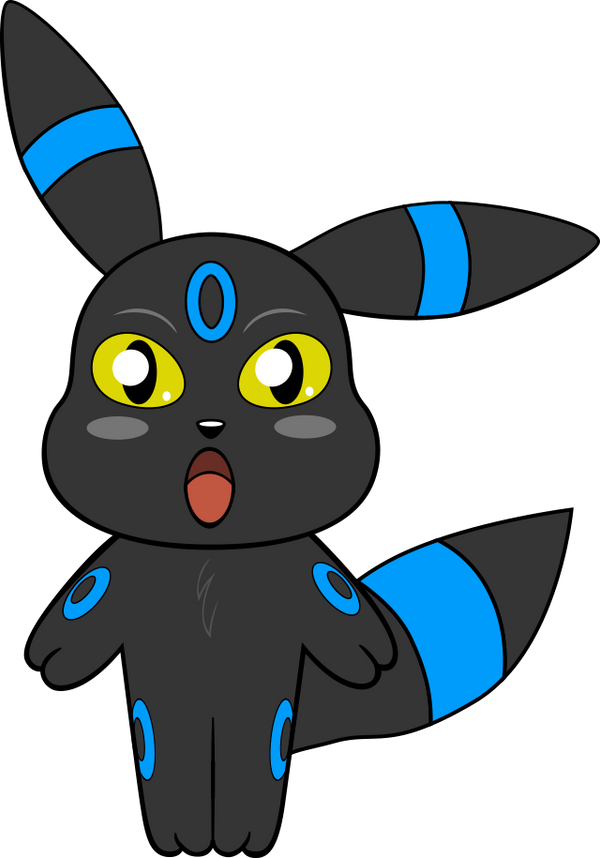 Goofy Chibi Shiny Umbreon