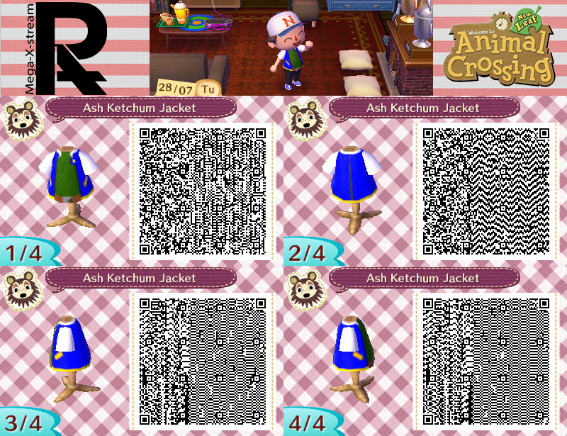 Ash Ketchum Satoshi Costume ACNL Code