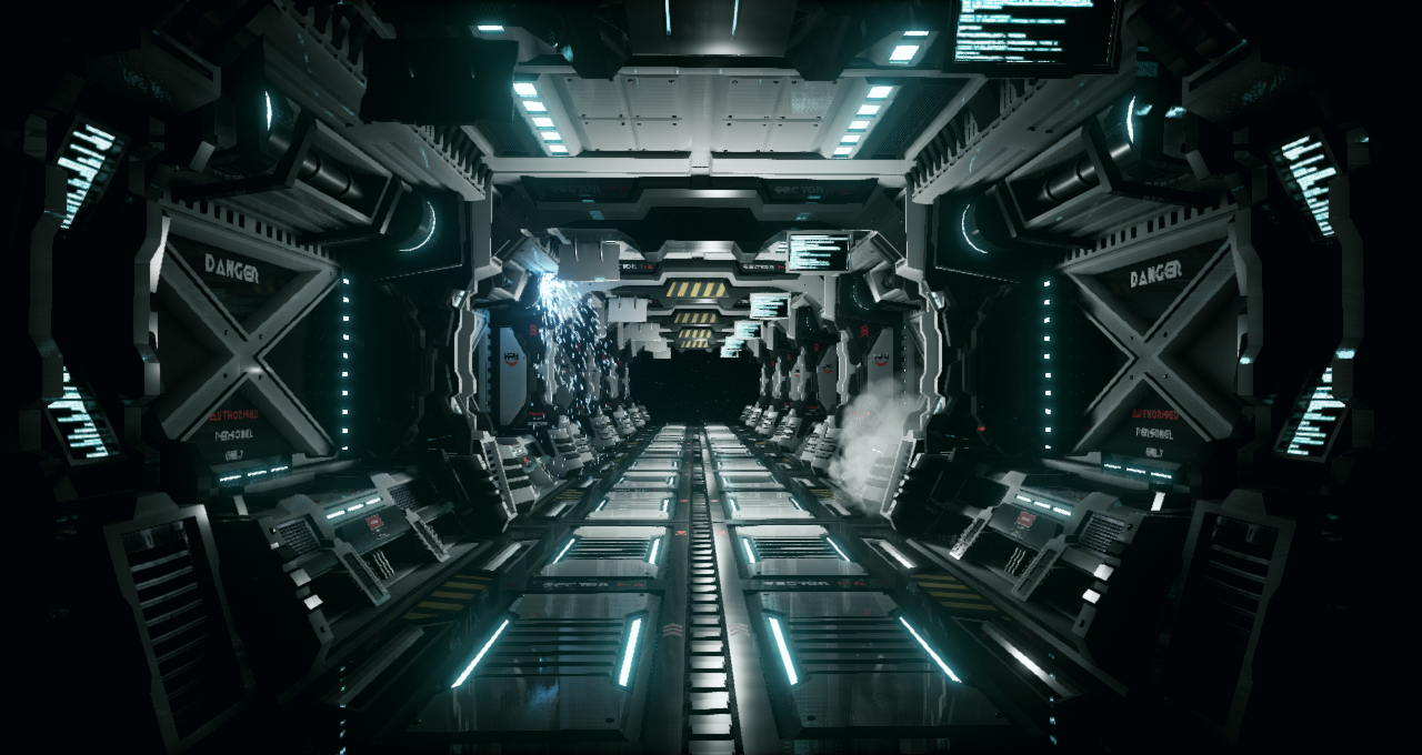 UE4 Modular Sci Fi Corridor