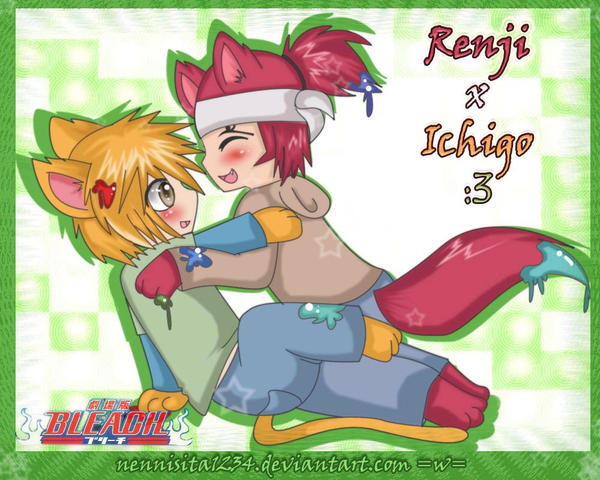 Bleach: Nekos Renji x Ichigo