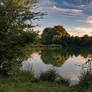 Sunset in the landscape