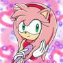 amy rose brushing her hair