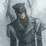 Character Ray. Military man