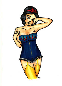 snow white pin up