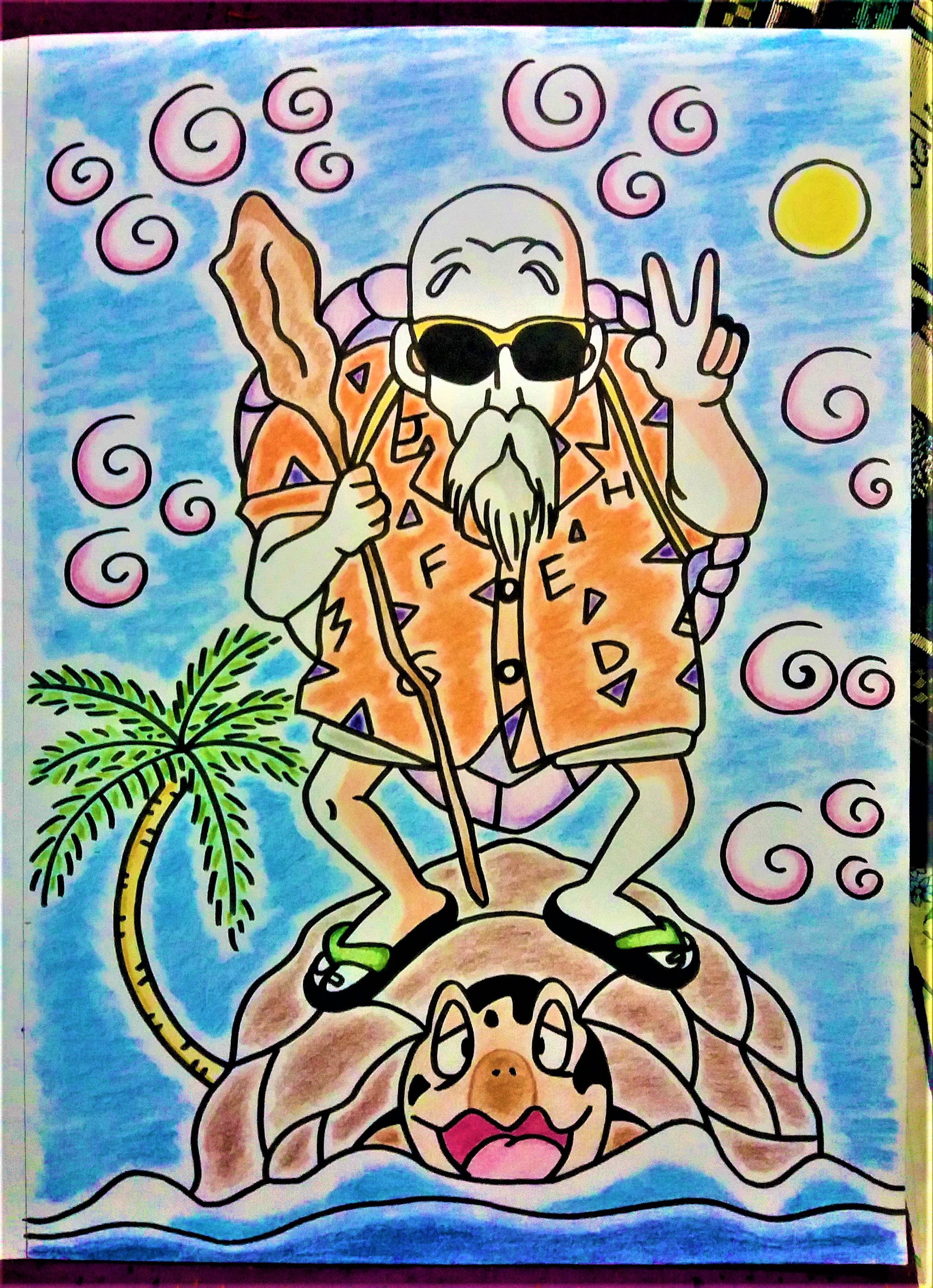 Master Roshi Outlines Master Roshi on Dragon-BallZ-FanClub - DeviantArt