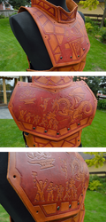 Fantasy leather armor details