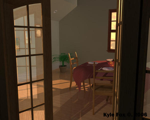 Dining Room Interior by Mckronic on DeviantArt