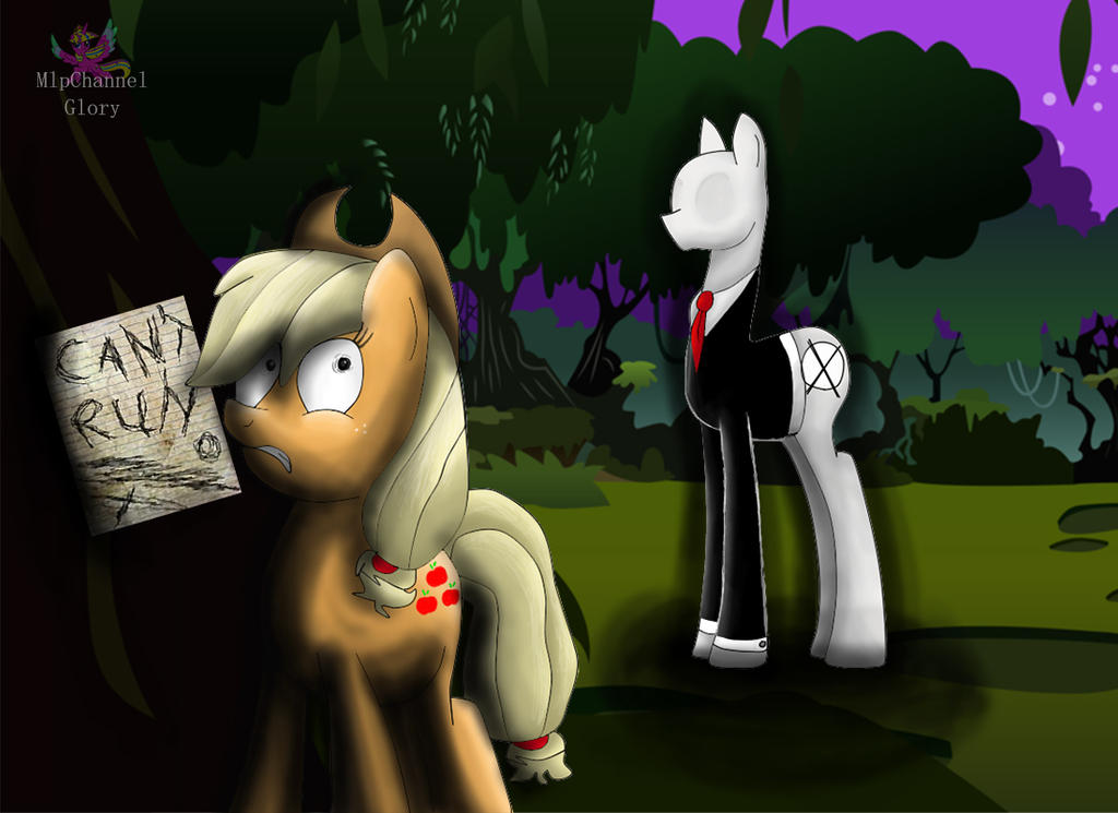 Mlp Slender MLP - Slender Mane It's behind me... Applejack by Mlpchannelglory999 on ...