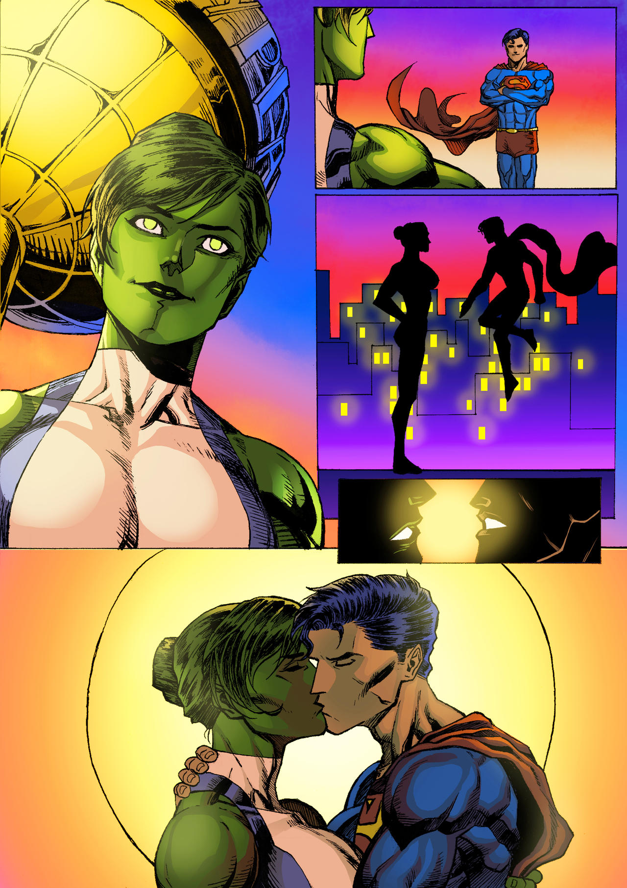 Commision-Superman and She-Hulk non dialogue ver. by KyoungInKim on  DeviantArt