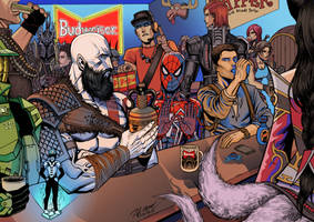 Video game characters...at tappers! color