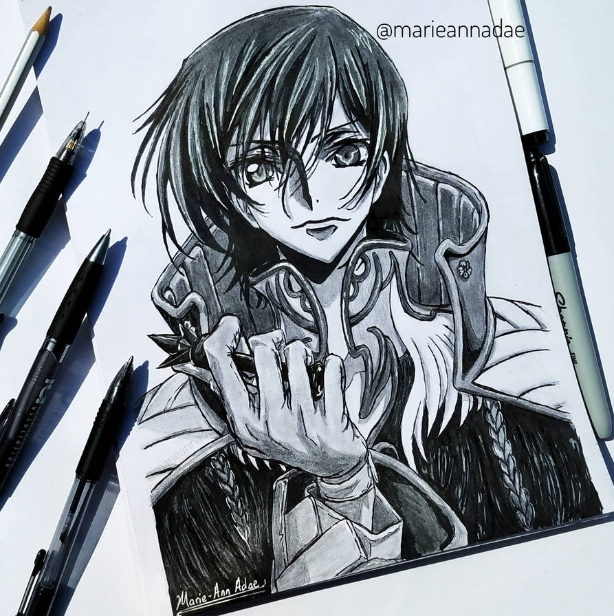 Lelouch Lamperouge Fanart From Code Geass By Marieannadae On Deviantart Lelouch Lamperouge Fanart From Code Geass By Marieannadae On Deviantart