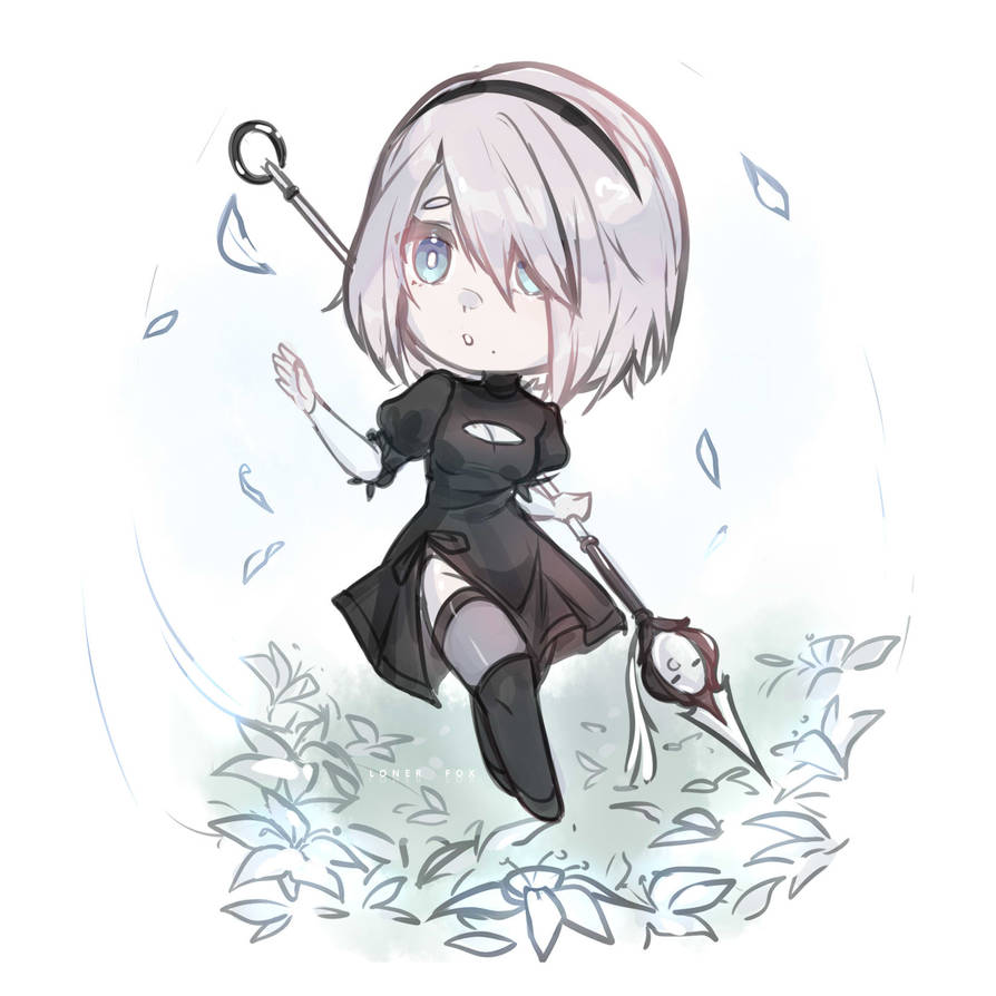 Loner Fox chibi 2b by Loner-Fox on DeviantArt