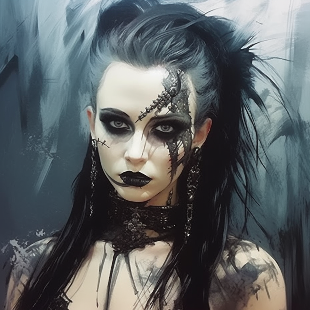 Beautiful goth girl by Flatline187 on DeviantArt