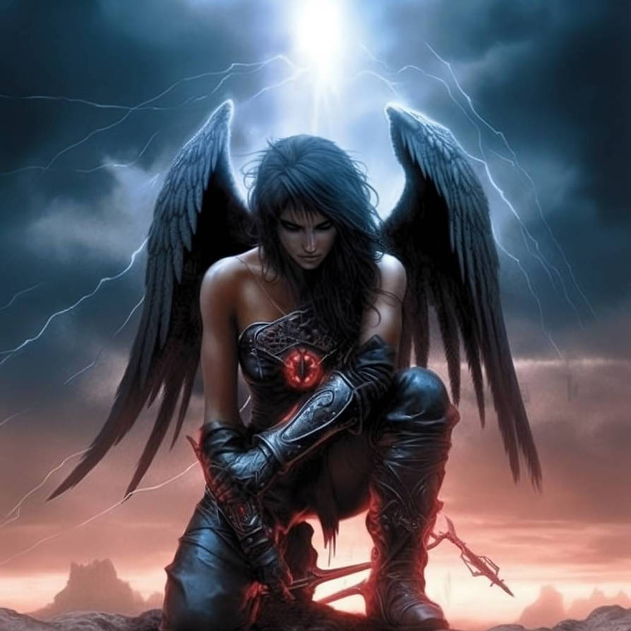 Fallen Angel Rear View Fallen Angel 8 by Flatline187 on DeviantArt