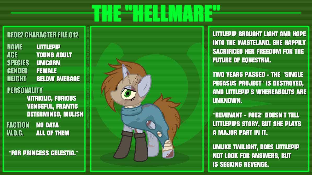 Hellmare RFOE2 - CHARACTER FILE 012 - THE ''HELLMARE'' by EStories on DeviantArt