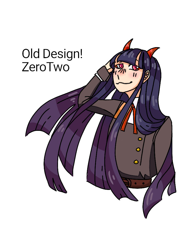 Olddesign Zero Two By Vikaflora On Deviantart