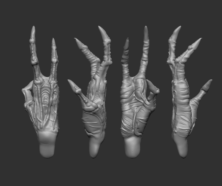 Creature Hand by CliffordAsh on DeviantArt