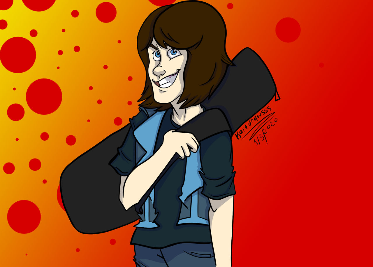 Kev Drawing Kev by kaitlynndraws on DeviantArt