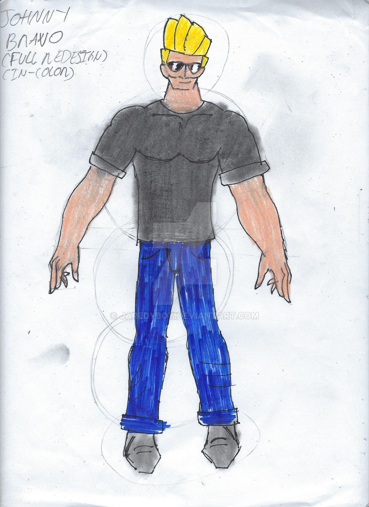 Johnny Bravo Full DC United Redesign by jaredyboy on DeviantArt