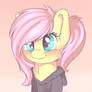 Fluttershy with hoodie