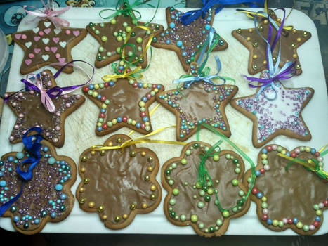 Gingerbreads for a Christmas tree