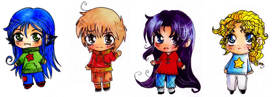 Haystack Chibi all hss chibis together by J-C-P on DeviantArt